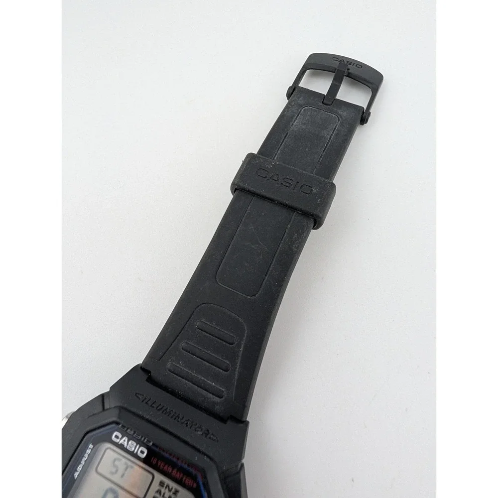 Casio W800H-1AV Mens Digital Sports Watch Black Resin Band- New Battery